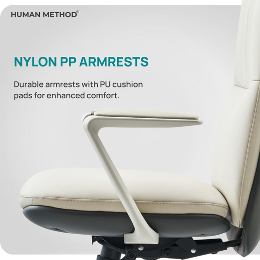 HUMAN METHOD AQUA HIGH BACK REVOLVING CHAIR - PEARL WHITE