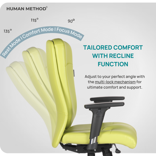 HUMAN METHOD PROGRESS PREMIUM HIGH BACK REVOLVING CHAIR - PALE GREEN