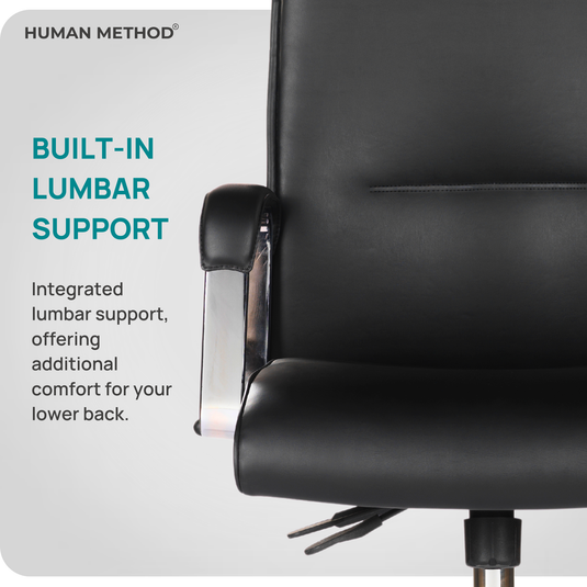 HUMAN METHOD ACCORD PREMIUM SUPER HIGH BACK REVOLVING OFFICE CHAIR - RICH BLACK