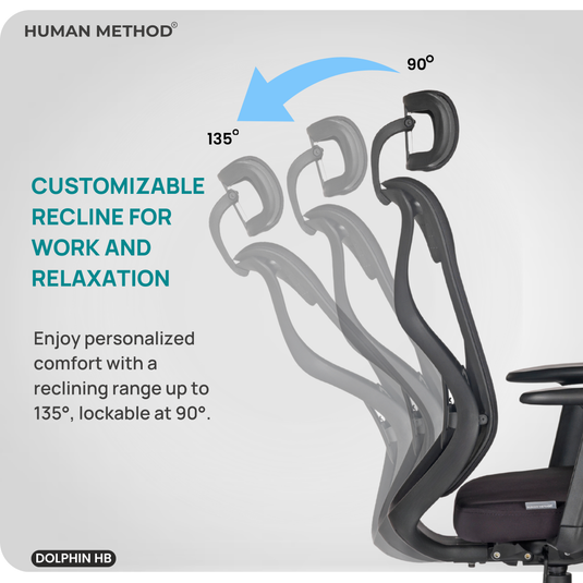 HUMAN METHOD DOLPHIN HIGH BACK REVOLVING OFFICE CHAIR