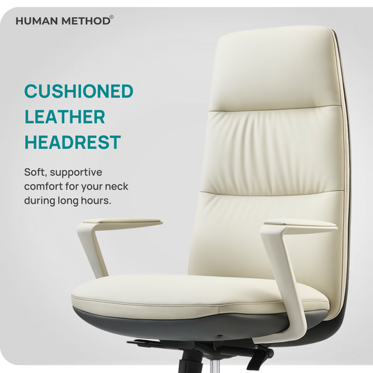 HUMAN METHOD AQUA HIGH BACK REVOLVING CHAIR - PEARL WHITE