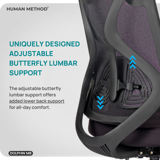 HUMAN METHOD DOLPHIN MID BACK ERGONOMIC REVOLVING OFFICE CHAIR