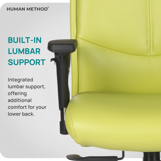 HUMAN METHOD SERENA PREMIUM HIGH BACK REVOLVING OFFICE CHAIR - PALE GREEN