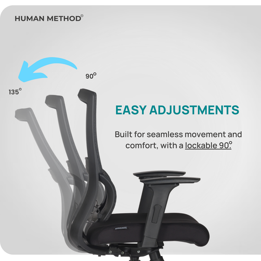 HUMAN METHOD ERGON (ELEGNACE) MID BACK REVOLVING OFFICE CHAIR