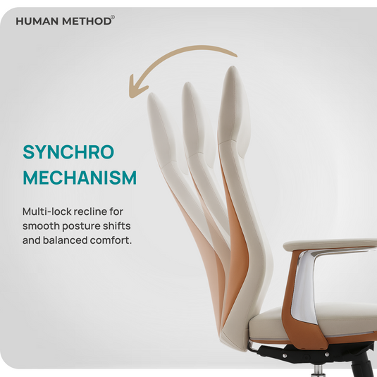 HUMAN METHOD FELIX HIGH BACK REVOLVING CHAIR -BEIGE