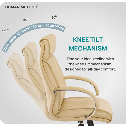 HUMAN METHOD OPERA HIGH BACK REVOLVING CHAIR (PREMIUM) - BEIGE