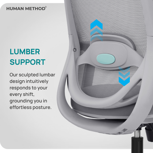 HUMAN METHOD ZYRA HIGH BACK REVOLVING CHAIR - GREY