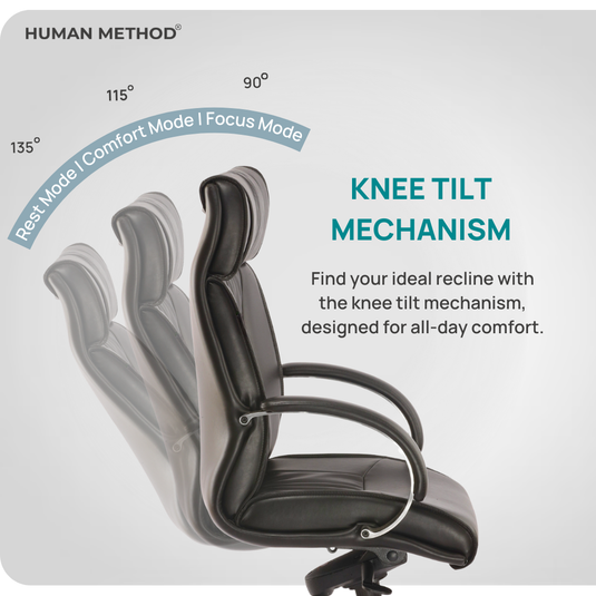 HUMAN METHOD OPERA HIGH BACK REVOLVING CHAIR (PREMIUM) - BLACK