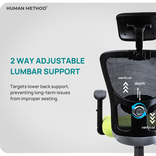 HUMAN METHOD VIBE PLUS ERGONOMIC HIGH BACK REVOLVING OFFICE CHAIR - GREEN
