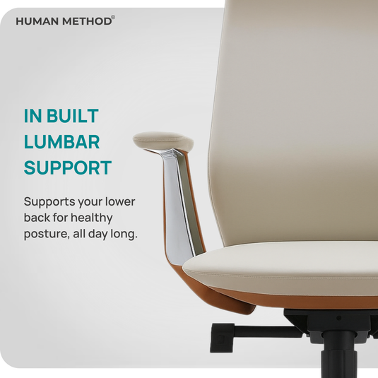 HUMAN METHOD FELIX HIGH BACK REVOLVING CHAIR -BEIGE