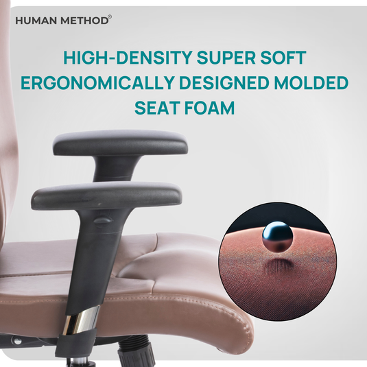 HUMAN METHOD PROGRESS PREMIUM MID BACK REVOLVING CHAIR - BROWN