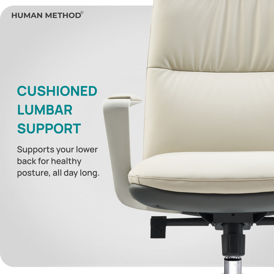 HUMAN METHOD AQUA HIGH BACK REVOLVING CHAIR - PEARL WHITE