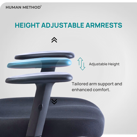 HUMAN METHOD VIBE PLUS ERGONOMIC HIGH BACK REVOLVING OFFICE CHAIR - BLACK