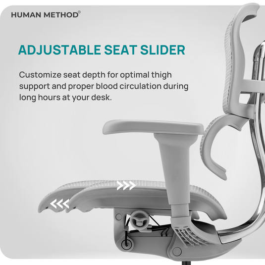 HUMAN METHOD AURA ULTRA HIGH BACK REVOLVING CHAIR - GREY