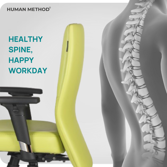 HUMAN METHOD SERENA PREMIUM HIGH BACK REVOLVING OFFICE CHAIR - PALE GREEN