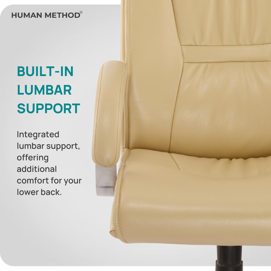 HUMAN METHOD OPERA HIGH BACK REVOLVING CHAIR (PREMIUM) - BEIGE