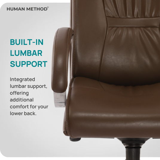 HUMAN METHOD OPERA HIGH BACK REVOLVING CHAIR (PREMIUM) - BROWN