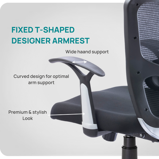 HUMAN METHOD VIBE ELITE ERGONOMIC HIGH BACK REVOLVING OFFICE CHAIR - BLACK