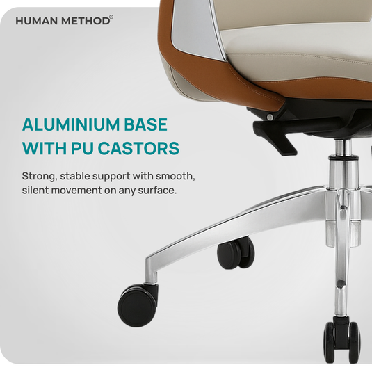 HUMAN METHOD FELIX HIGH BACK REVOLVING CHAIR -BEIGE