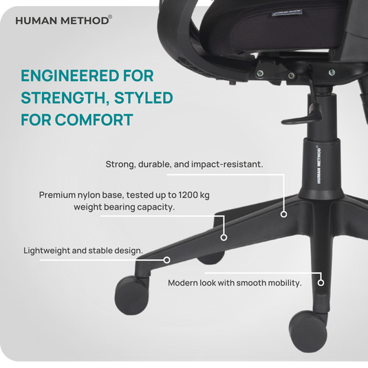 HUMAN METHOD ERGON (ELEGNACE) MID BACK REVOLVING OFFICE CHAIR