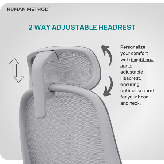 HUMAN METHOD ZYRA HIGH BACK REVOLVING CHAIR - GREY