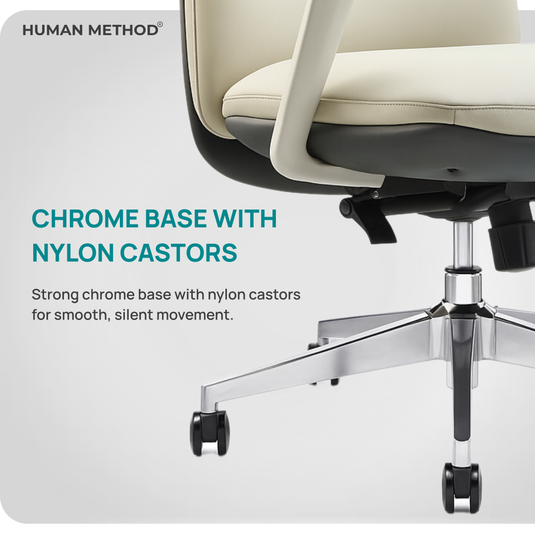HUMAN METHOD AQUA HIGH BACK REVOLVING CHAIR - PEARL WHITE