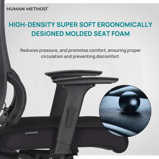HUMAN METHOD ERGON (ELEGNACE) HIGH BACK REVOLVING OFFICE CHAIR