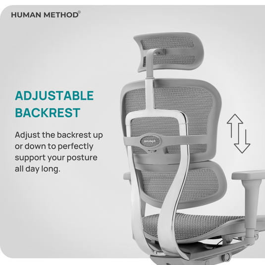 HUMAN METHOD AURA ULTRA HIGH BACK REVOLVING CHAIR - GREY