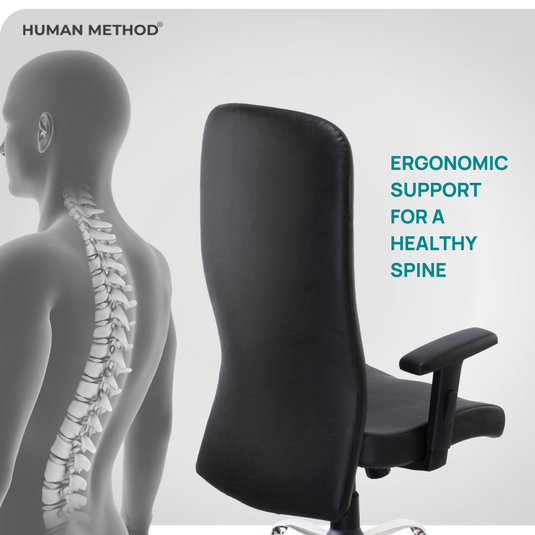 HUMAN METHOD SUPREMO ERGONOMIC SUPER HIGH BACK REVOLVING CHAIR - BLACK