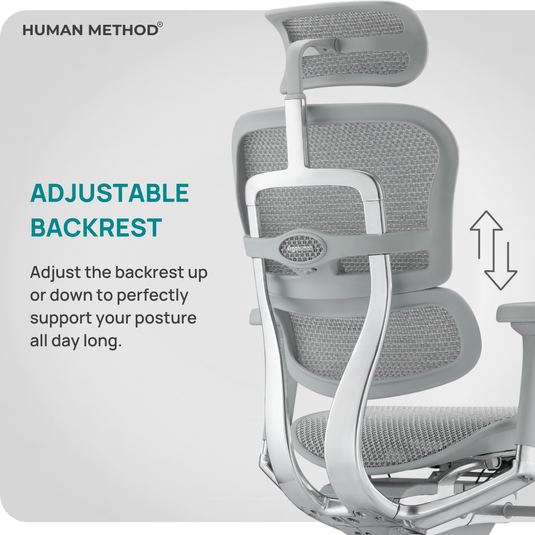 HUMAN METHOD AURA ELITE 2.0 HIGH BACK REVOLVING CHAIR - GREY