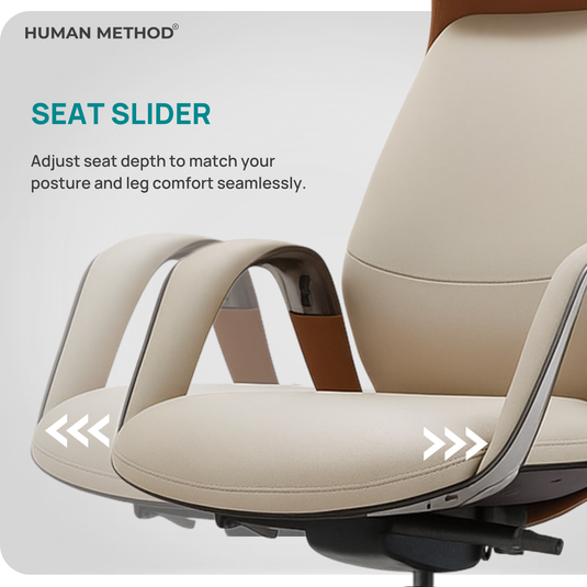 HUMAN METHOD CRUISE HIGH BACK GL REVOLVING CHAIR - BEIGE