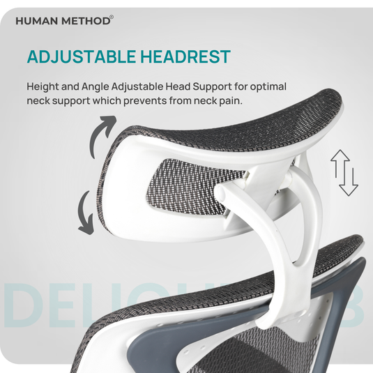 HUMAN METHOD DELIGHT PREMIUM ERGONOMIC MID BACK REVOLVING OFFICE CHAIR