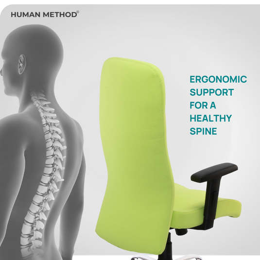 HUMAN METHOD SUPREMO ERGONOMIC SUPER HIGH BACK REVOLVING CHAIR - GREEN