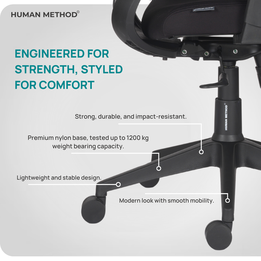 HUMAN METHOD ERGON (ELEGNACE) HIGH BACK REVOLVING OFFICE CHAIR