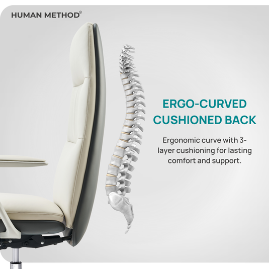 HUMAN METHOD AQUA HIGH BACK REVOLVING CHAIR - PEARL WHITE