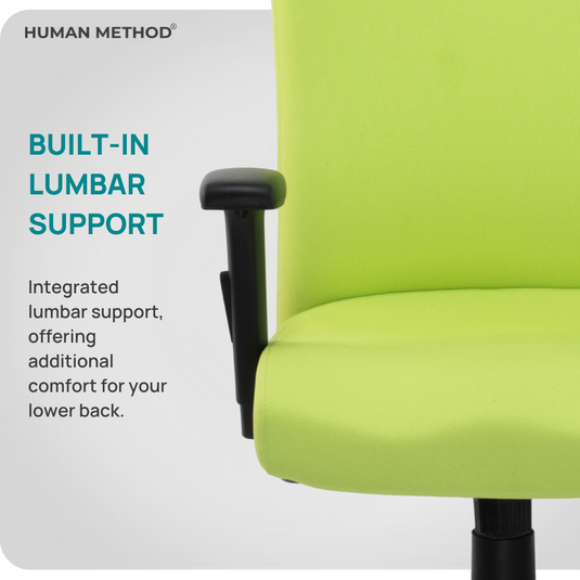 HUMAN METHOD SUPREMO ERGONOMIC SUPER HIGH BACK REVOLVING CHAIR - GREEN