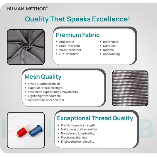 HUMAN METHOD DELIGHT PREMIUM ERGONOMIC MID BACK REVOLVING OFFICE CHAIR