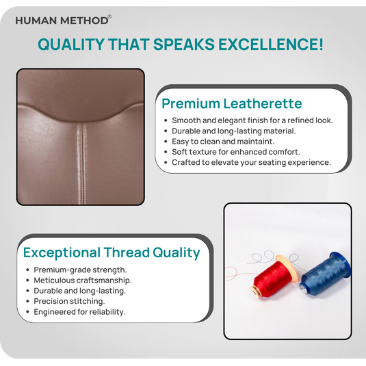 HUMAN METHOD PROGRESS PREMIUM MID BACK REVOLVING CHAIR - BROWN