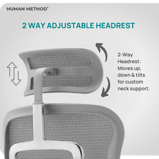 HUMAN METHOD AURA ELITE 2.0 HIGH BACK REVOLVING CHAIR - GREY