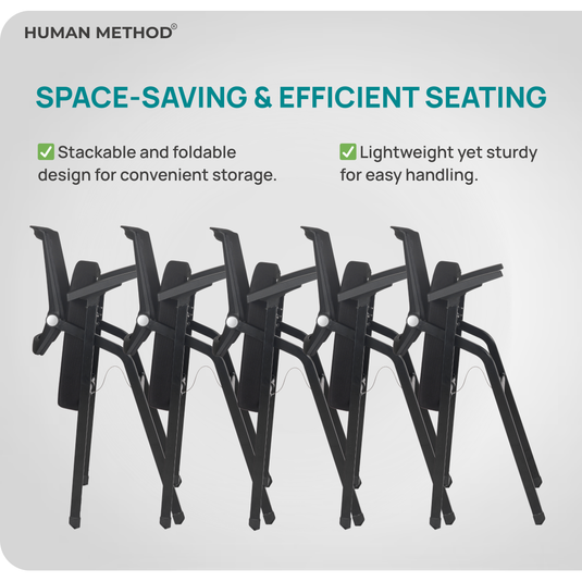 HUMAN METHOD FLEXI TRAINING CHAIR - WITHOUT WRITING PAD AND WITHOUT WHEELS