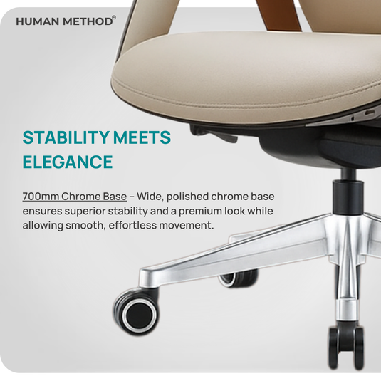 HUMAN METHOD CRUISE HIGH BACK GL REVOLVING CHAIR - BEIGE
