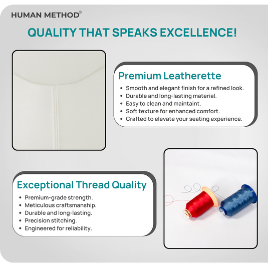 HUMAN METHOD PROGRESS PREMIUM MID BACK REVOLVING CHAIR - WHITE