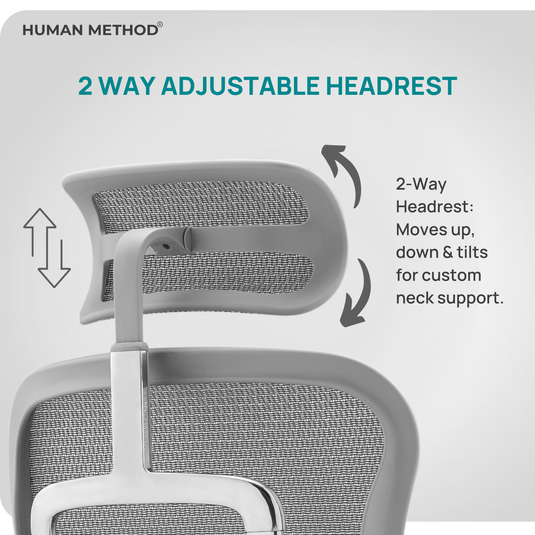 HUMAN METHOD AURA ULTRA HIGH BACK REVOLVING CHAIR - GREY
