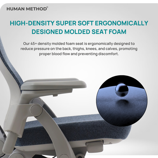 HUMAN METHOD GRAVITY HIGH BACK REVOLVING CHAIR - GRAPHITE BLUE
