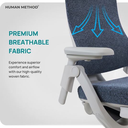 HUMAN METHOD GRAVITY HIGH BACK REVOLVING CHAIR - GRAPHITE BLUE